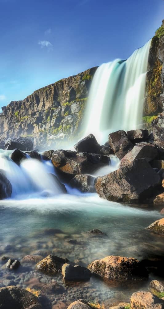 Isländische Wasserfälle