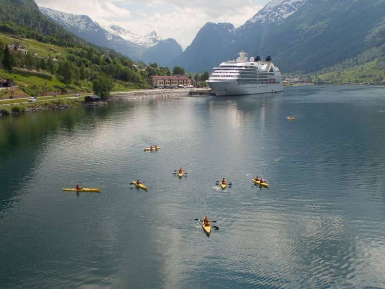 Ventures by Seabourn kayaking tour in Norway, Northern Europe