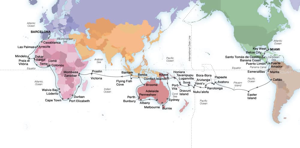 Seabourn 2023 World Cruise