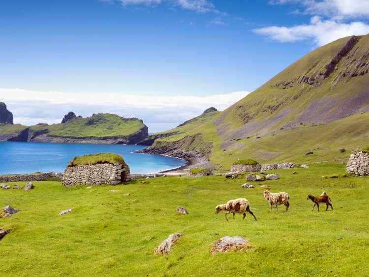 Scotland, Western Isles, Outer Hebrides, St Kilda, Village Bay, Hirta island