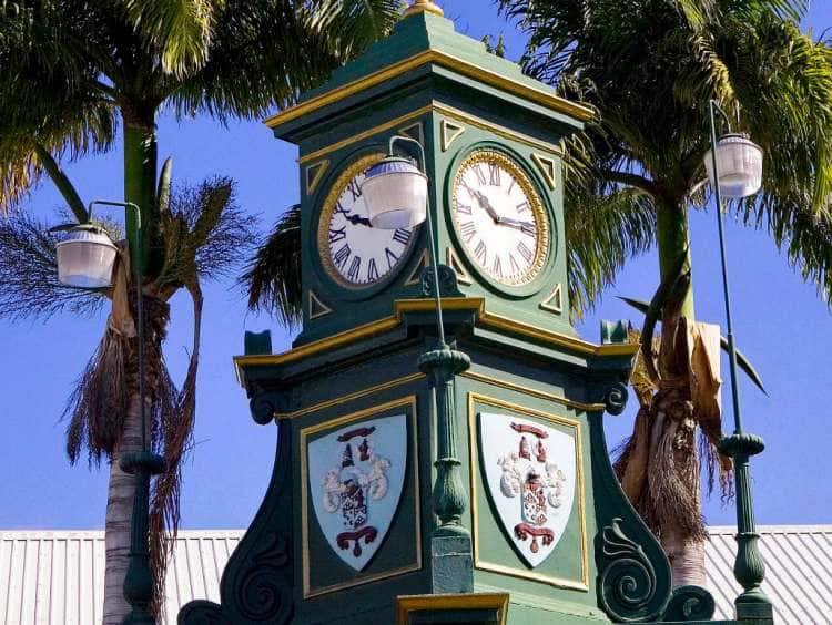 Federation of Saint Kitts and Nevis, Saint Kitts, Basseterre, The Circus, Berkeley Memorial Clock Tower.