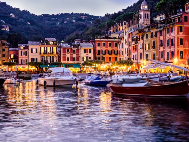 Italy, Liguria, Mediterranean area, Genova district, Riviera di Levante, Portofino, The town and harbor
