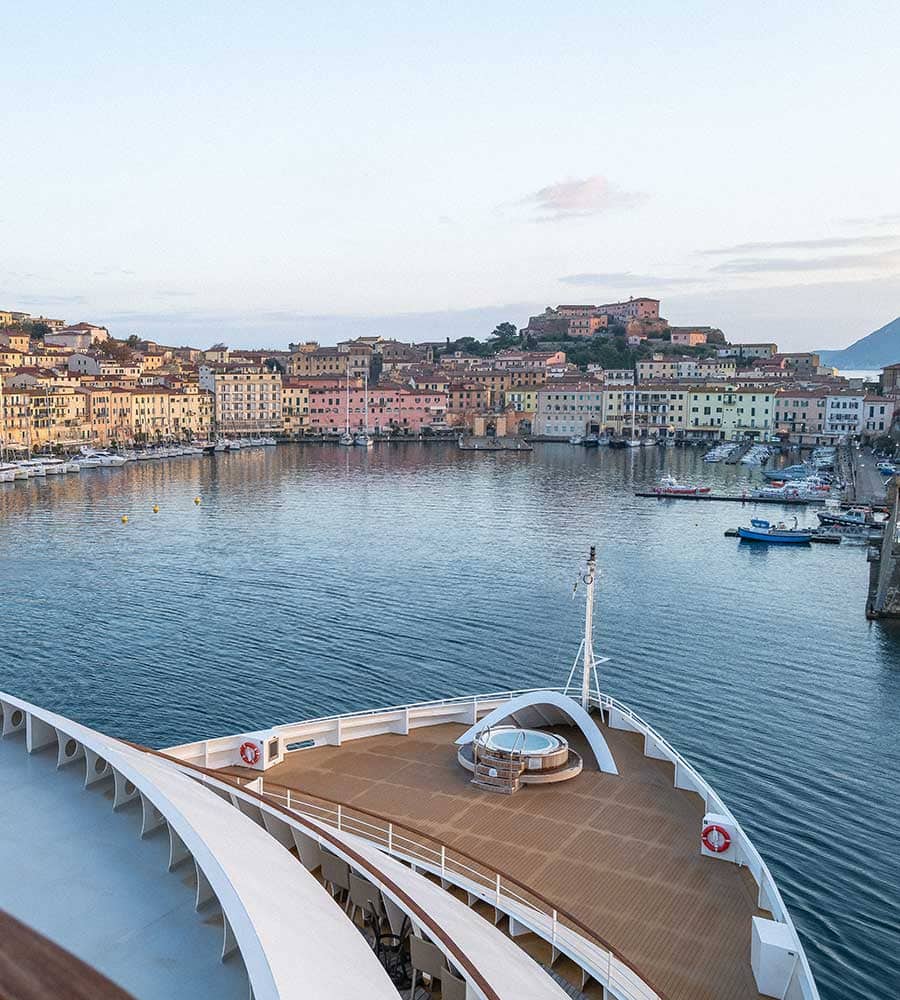 Seabourn Ship in Portofino, Italy