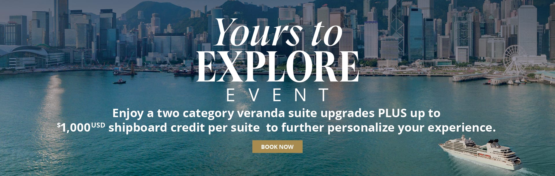 Complimentary Suite Upgrades and Shipboard Credit are Now Yours to Explore