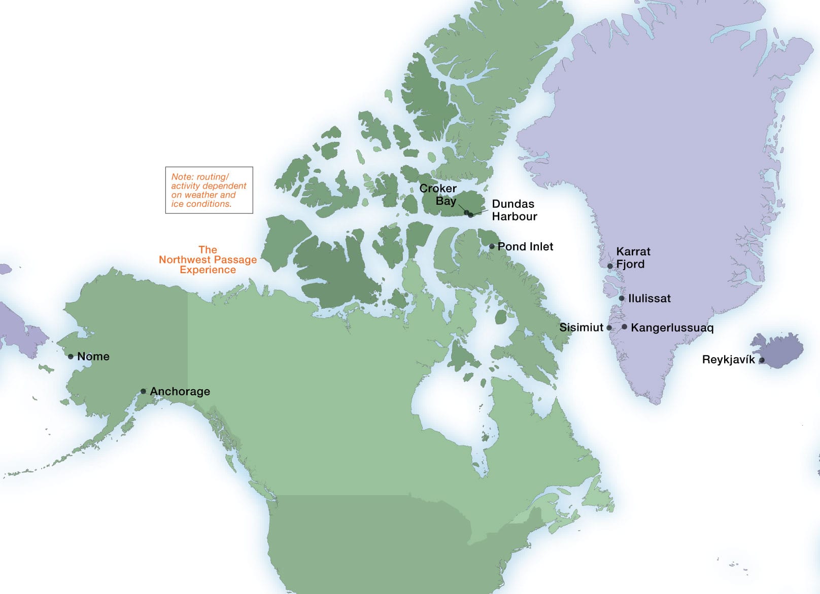 Northwest Passage map