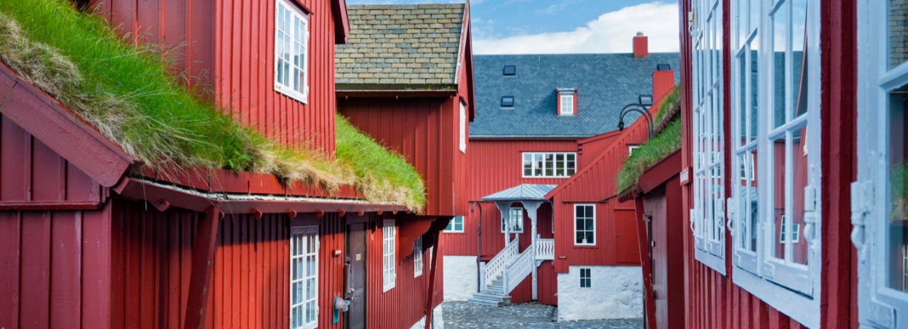 Denmark, Faroe Islands, Streymoy, Torshavn, The historical district of Tinganes