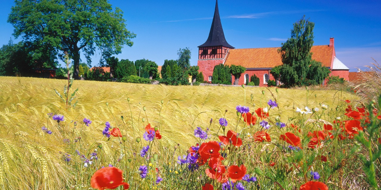 Church in Svaneke, Bornholm, Denmark