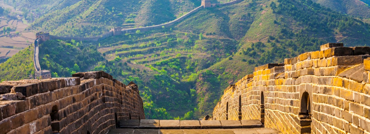 China, Beijing, Peking, Great Wall of China, View from the path of Simatai