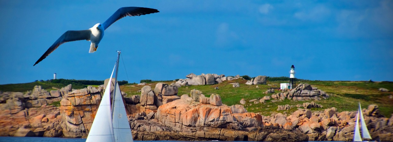 UK, England, Cornwall, Great Britain, Isles of Scilly, Saint Mary's, Island, Earmel Canal, Lighthouse