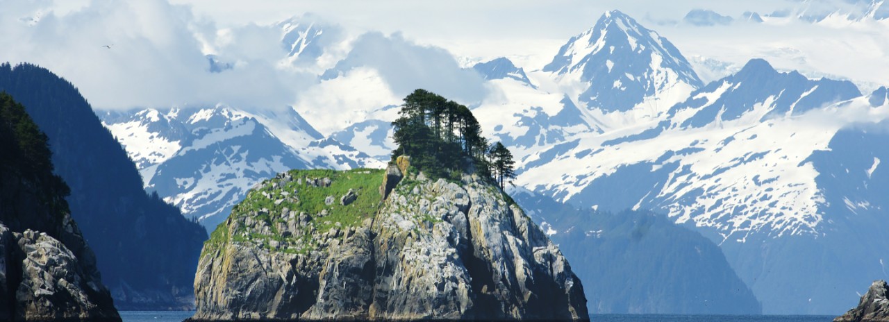 Mountains of the Kenai Fjords National Park, Alaska