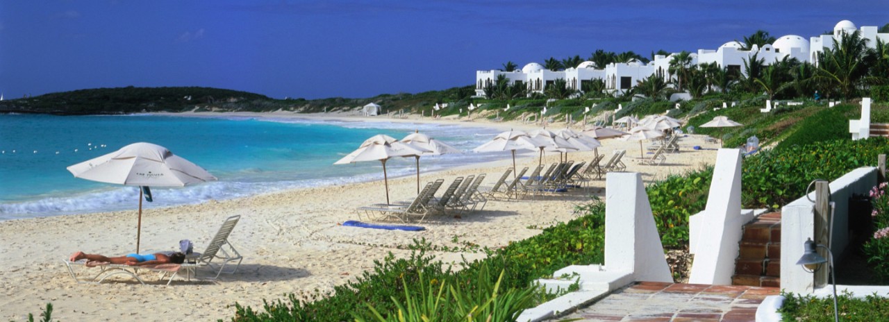 Caribbean, Anguilla, Cove Bay, Cap Juluca Resort, beach.