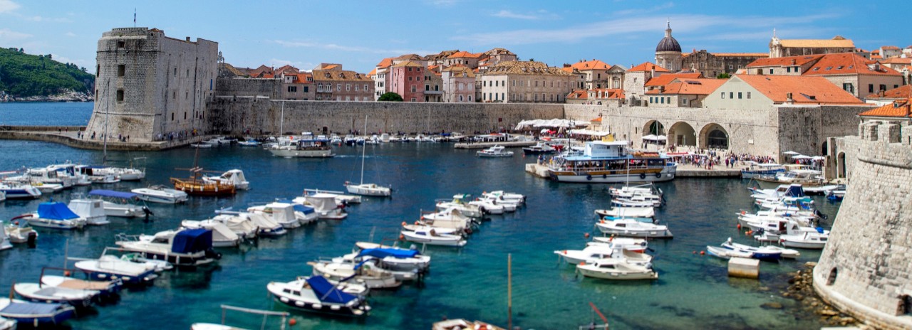 Croatia, Dalmatia, Dubrovnik, Harbor