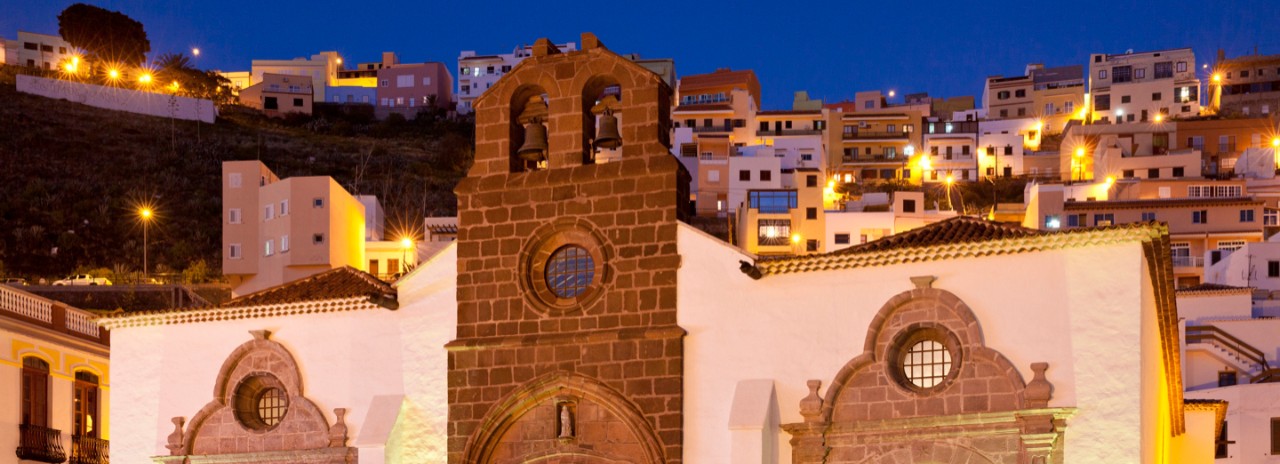 Spain, Canary Islands, Atlantic ocean, La Gomera, San Sebastian de la Gomera, Inglesia de la Virgen de la Asuncion church in the old town