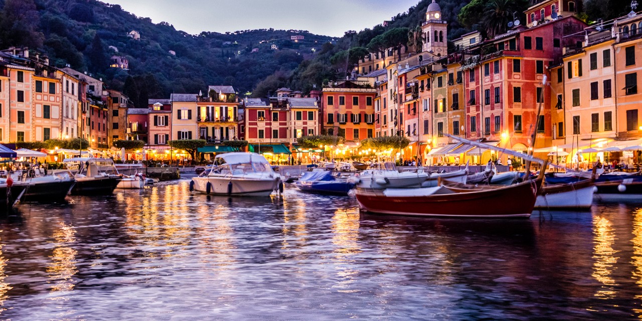 Italy, Liguria, Mediterranean area, Genova district, Riviera di Levante, Portofino, The town and harbor