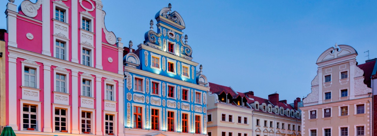 Haymarket, Rynek Sienny, in the Old Town of Szczecin, Western Pomeranian Voivodeship, Poland