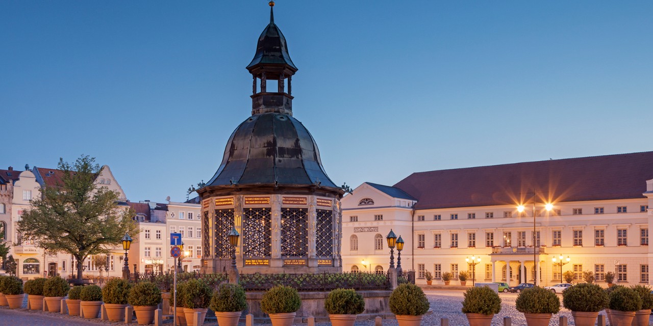 Waterworks on the Market Square, Wismar, Mecklenburg-Western Pomerania, Germany