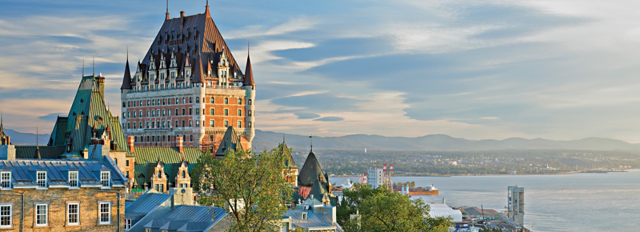 Quebec City skyline (Quebec, Canada).