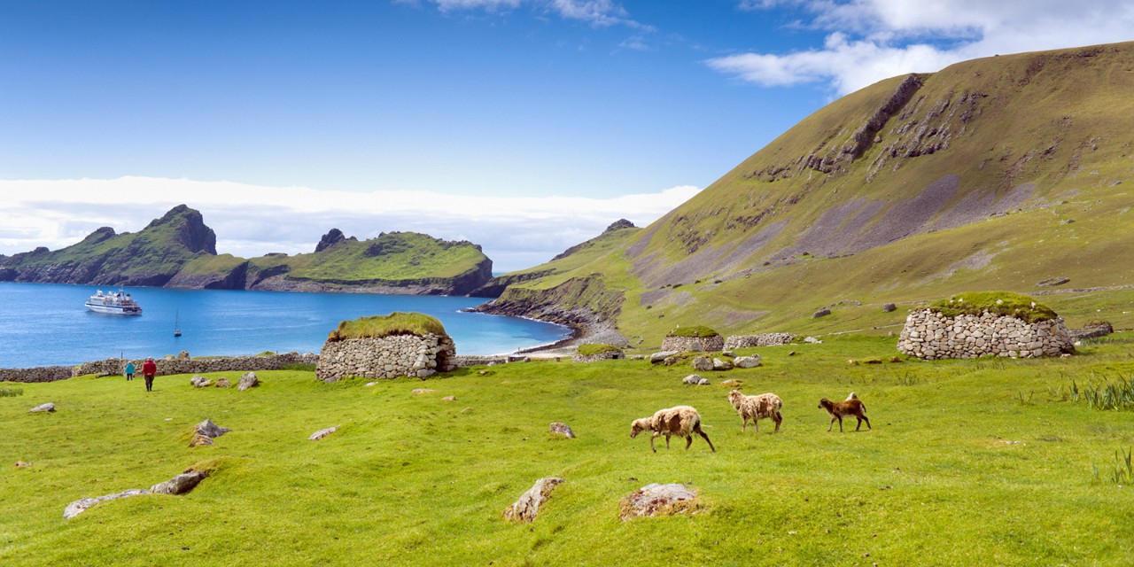 Scotland, Western Isles, Outer Hebrides, St Kilda, Village Bay, Hirta island