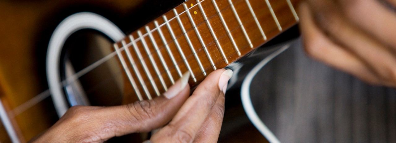 Cape Verde, Sao Vicente, Atlantic ocean, Mindelo, Guitar musician