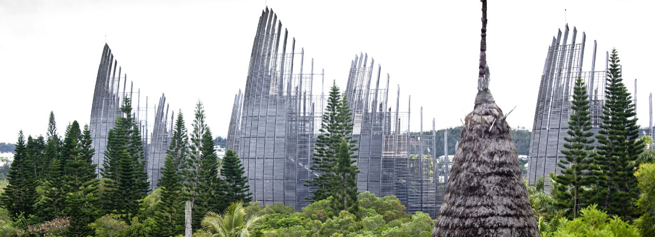 New Caledonia, South Province, Grande Terre, Noumea, Tjibaou Cultural Centre