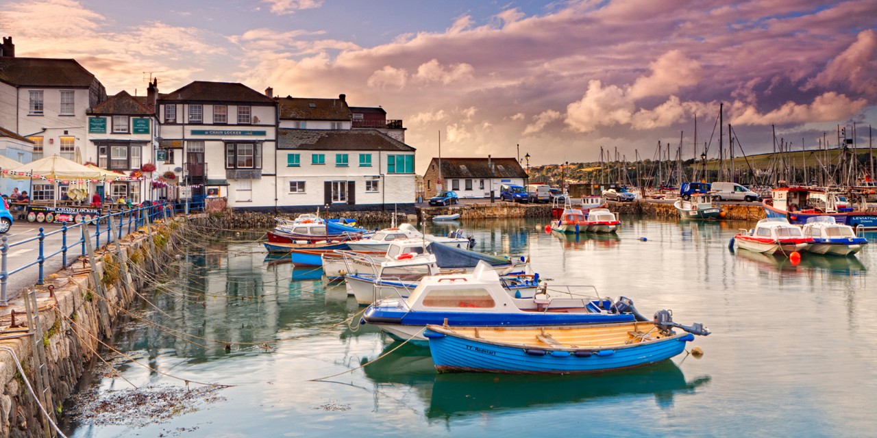 England, Cornwall, Falmouth, Harbor