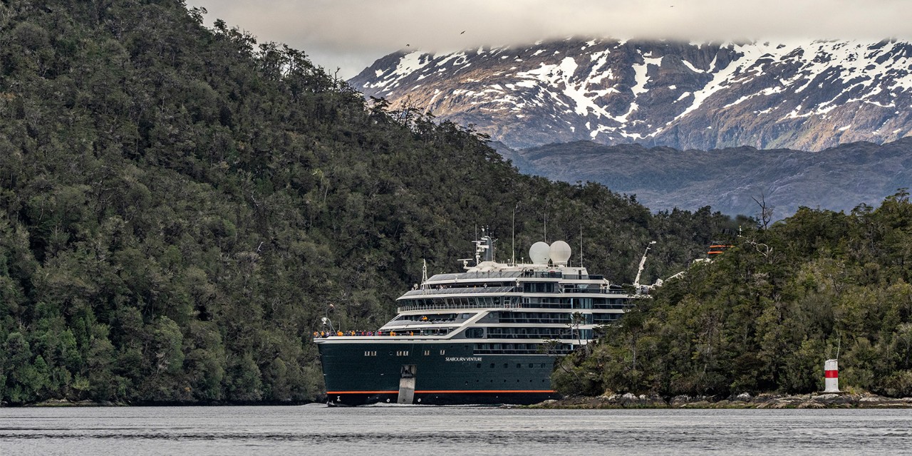 11-mile-long natural shipping passage in the Messier Channel off the southwestern coast of Chile
