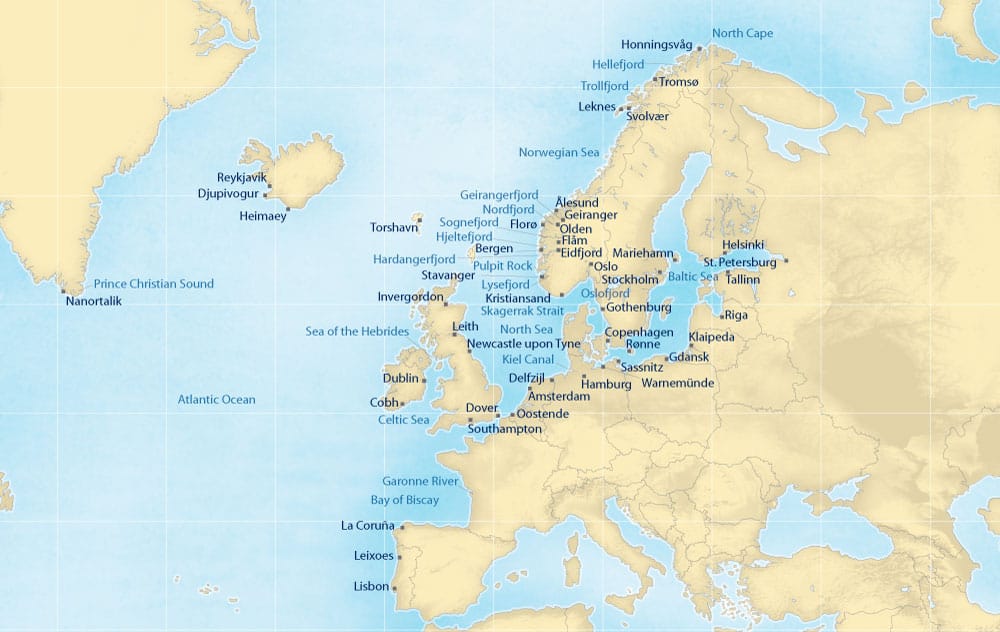 cruise ports in northern europe